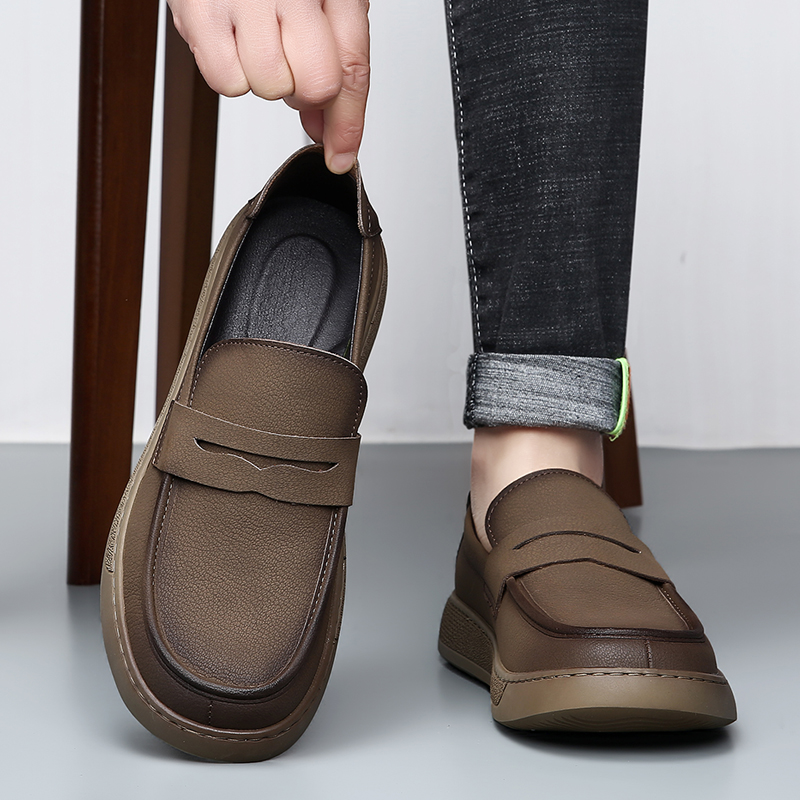 Men'S Shoes Hey Dude - حذاء رجالي كاجوال من الجلد الطبيعي