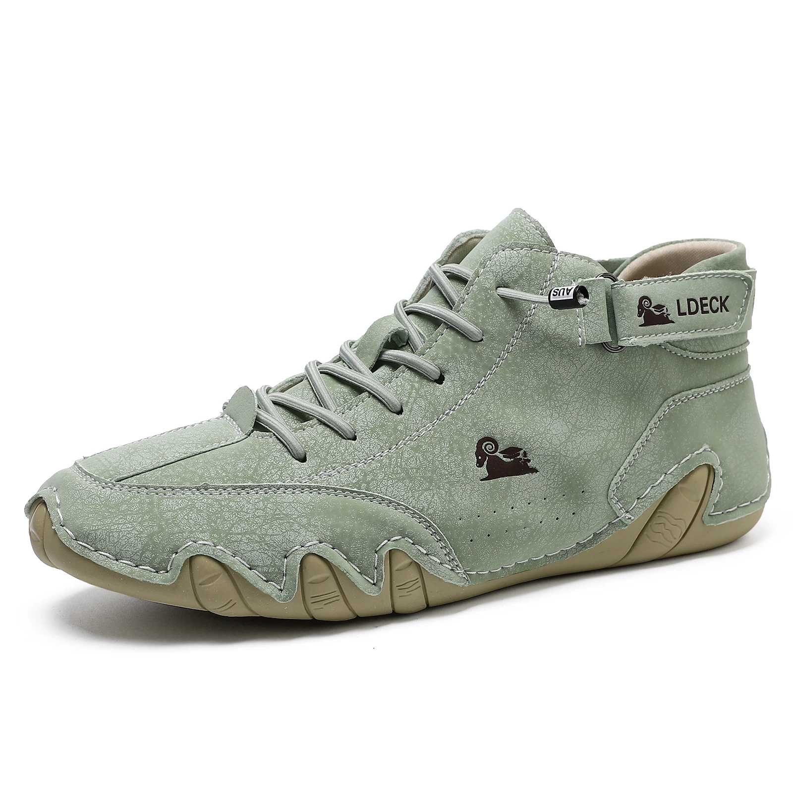 Men'S Shoes Hey Dude - أحذية جلدية رجالية، بوتات كاحل 2026،