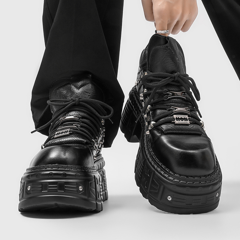 أحذية رجالية جديدة بتصميم قوطي - مراجعة Men'S Shoes Increase Height وسعره