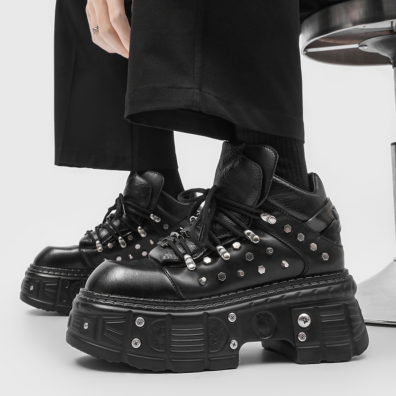 أحذية رجالية جديدة بتصميم قوطي - مراجعة Men'S Shoes Increase Height وسعره