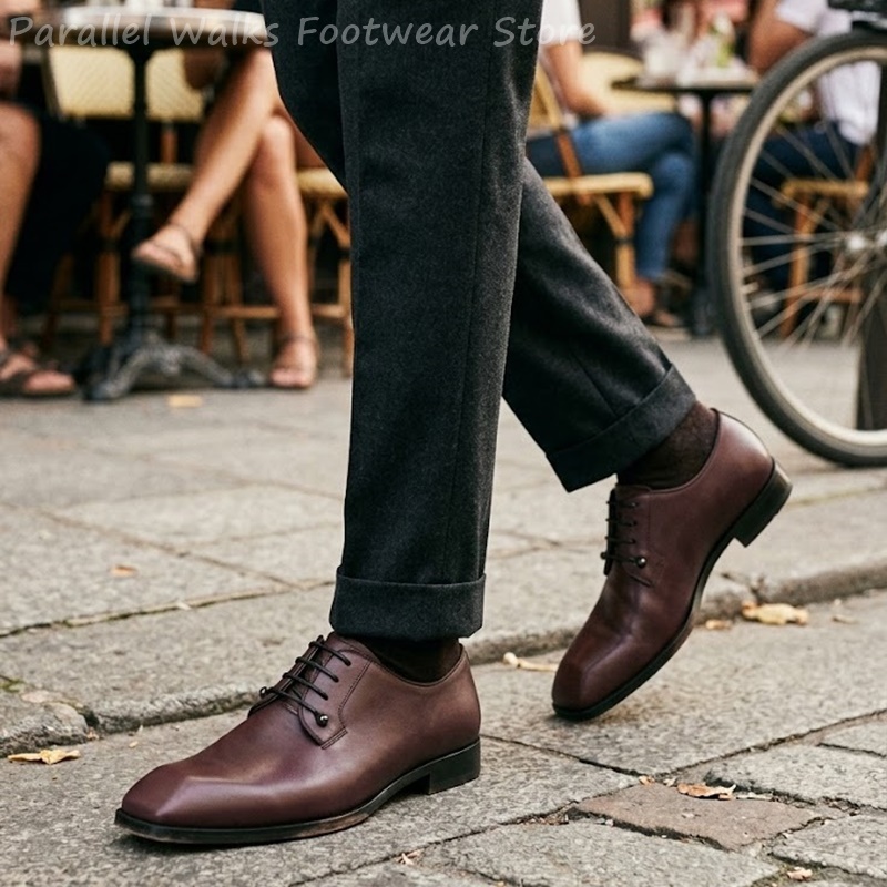 أحذية ديربي رجالية من الجلد ال - مراجعة Men'S Shoes Smart وسعره