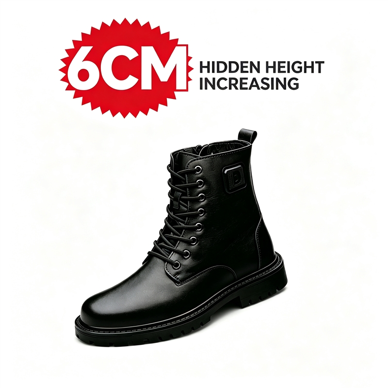 أحذية رجالية جلدية لزيادة الطو - مراجعة Men'S Shoes With Height Increase وسعره